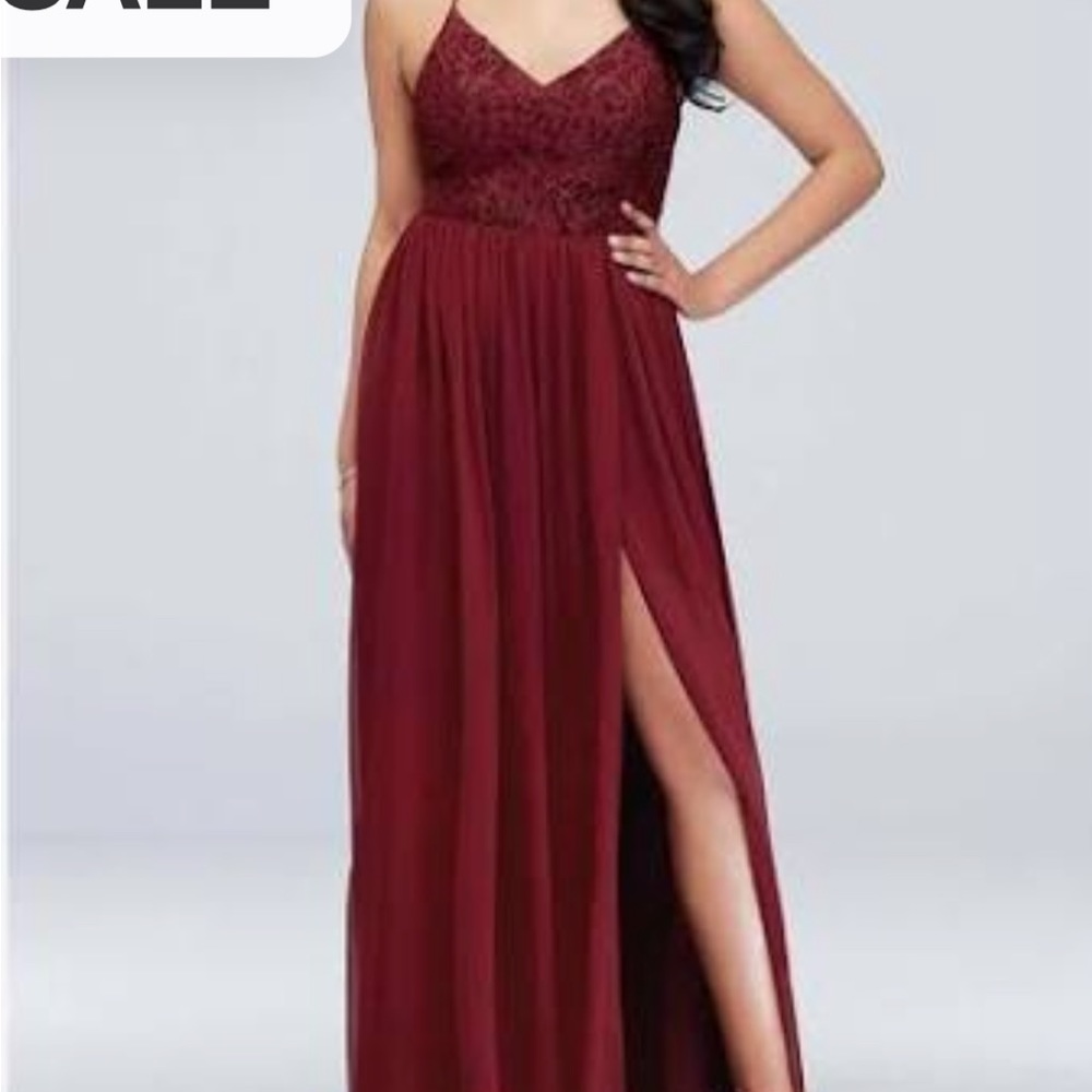 Womens Dusty Rose Colored David’s Bridal Brand New Dress Size 6. With tags!!